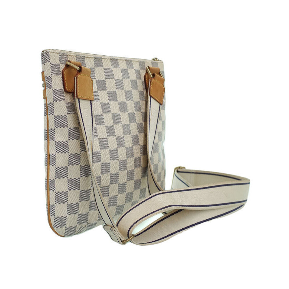 Louis Vuitton Shoulder Bosphore Azur Bag White Damier Pochette